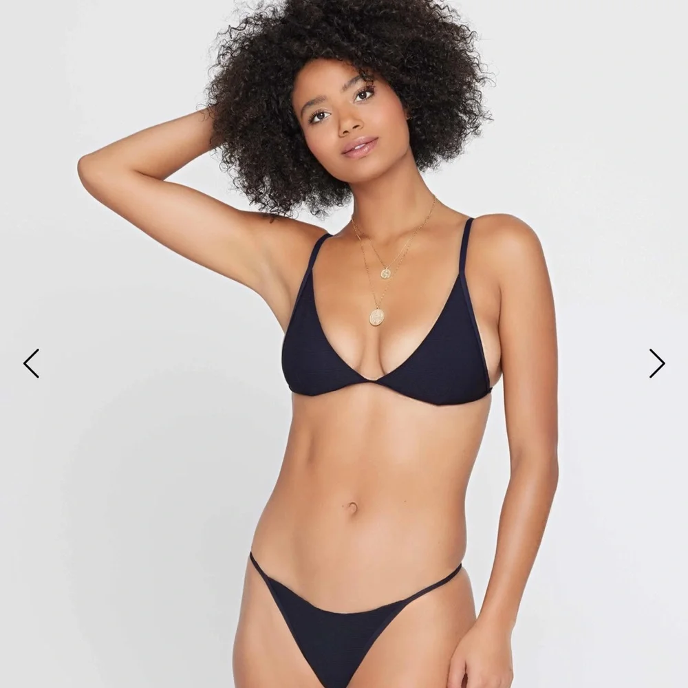 L*Space Black Triangle Bikini Timeless Swimwear